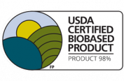 USDA certified biobased product. Product 98%